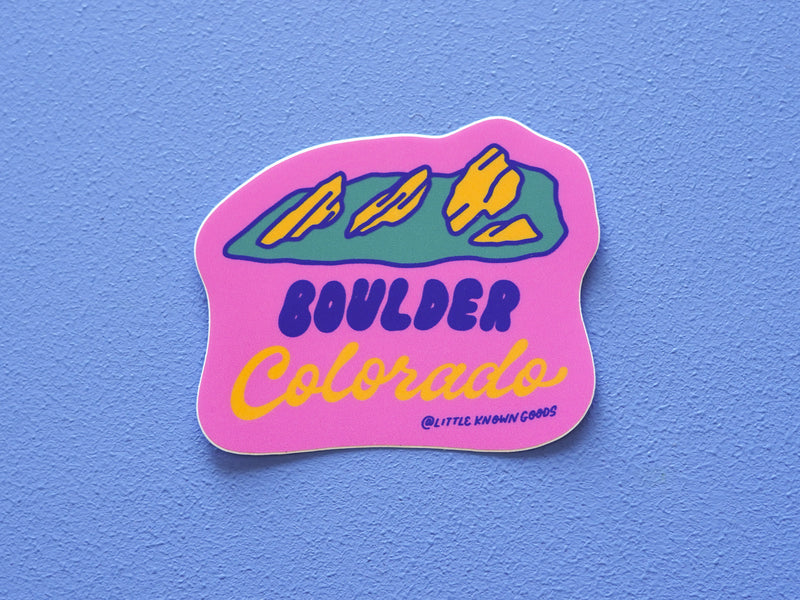 Boulder Colorado Flatirons Sticker