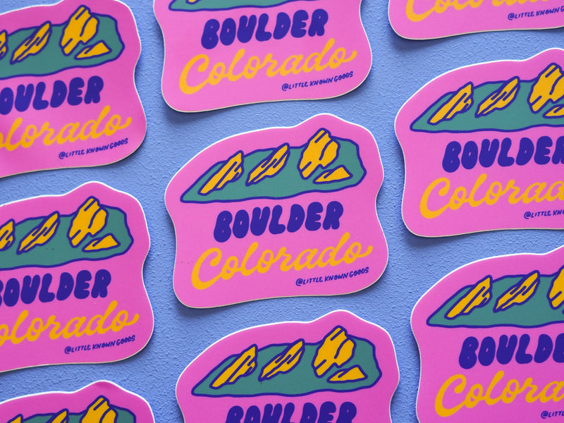 Boulder Colorado Flatirons Sticker
