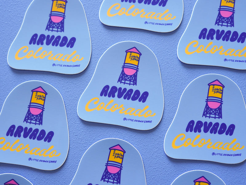 Arvada Colorado Water Tower Sticker