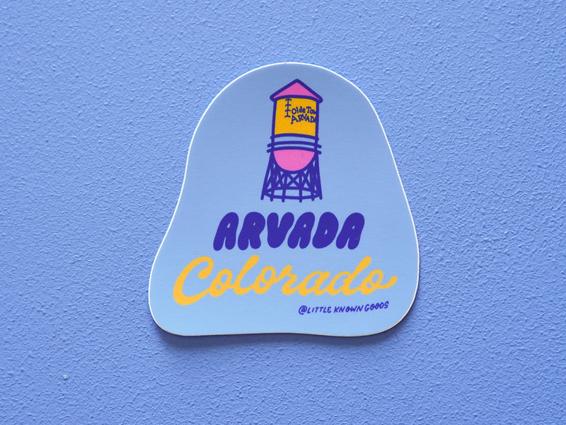 Arvada Colorado Water Tower Sticker
