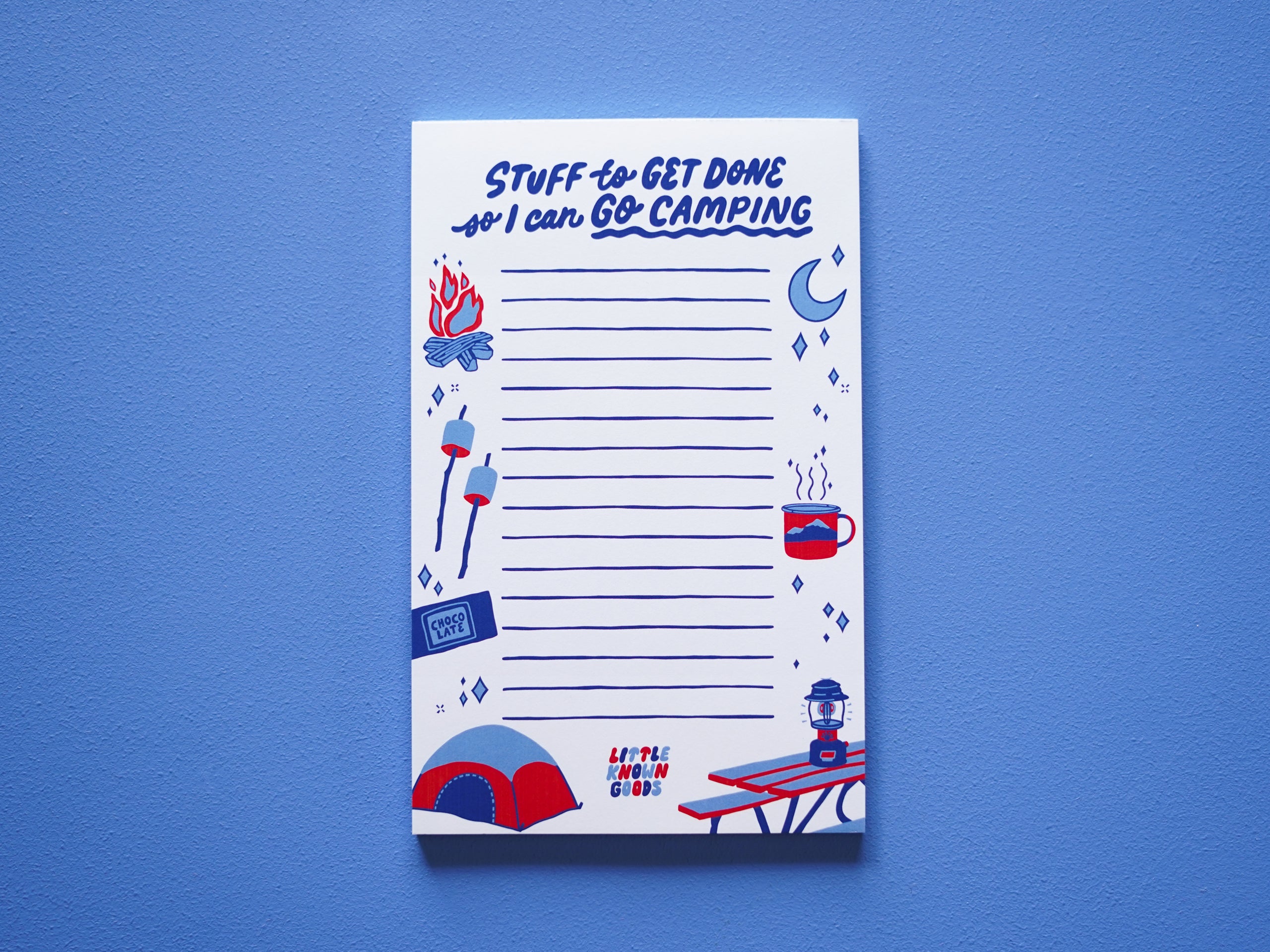 Camping Notepad