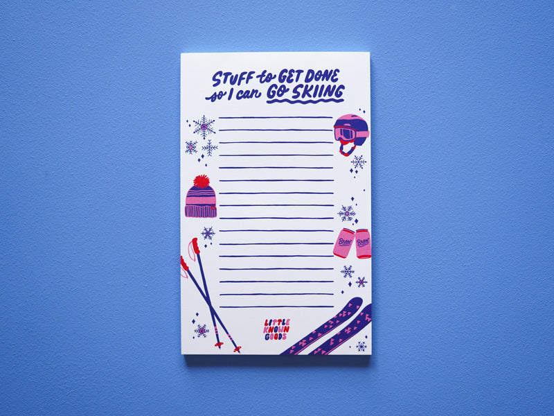 Skiing Notepad