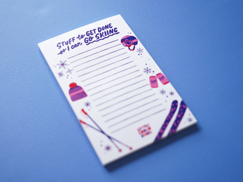 Skiing Notepad