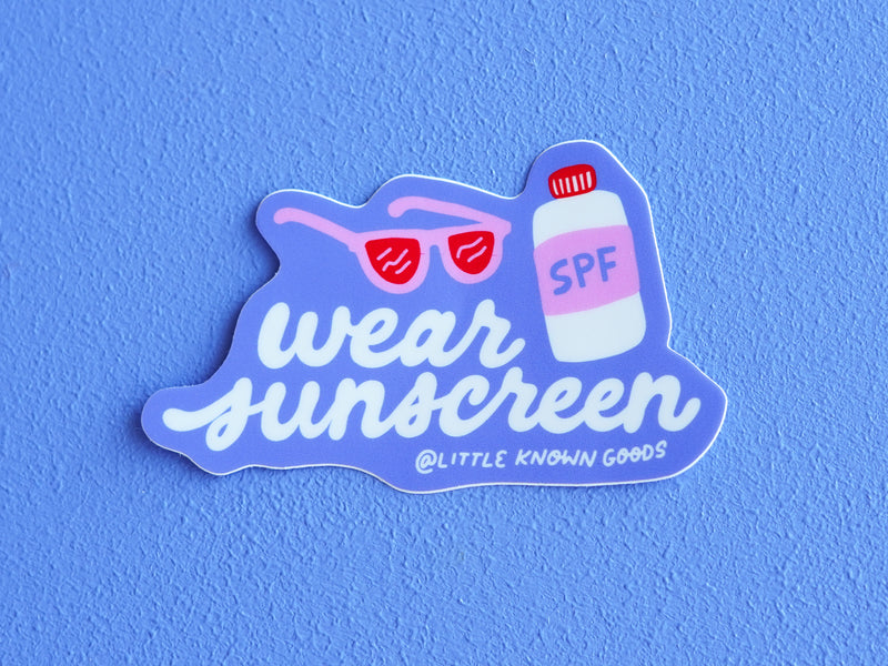 Wear Sunscreen Sticker