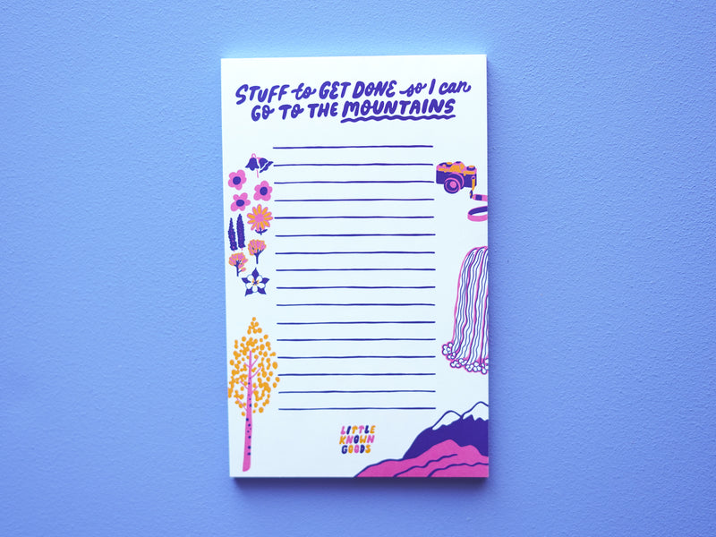 Mountains Notepad