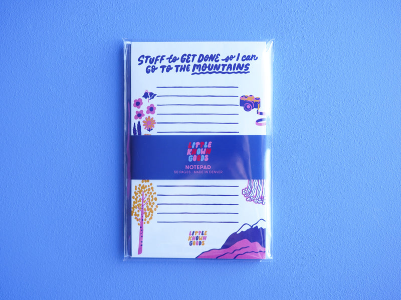 Mountains Notepad
