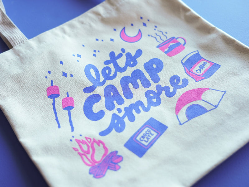 Letâs Camp Sâmore Tote Bag