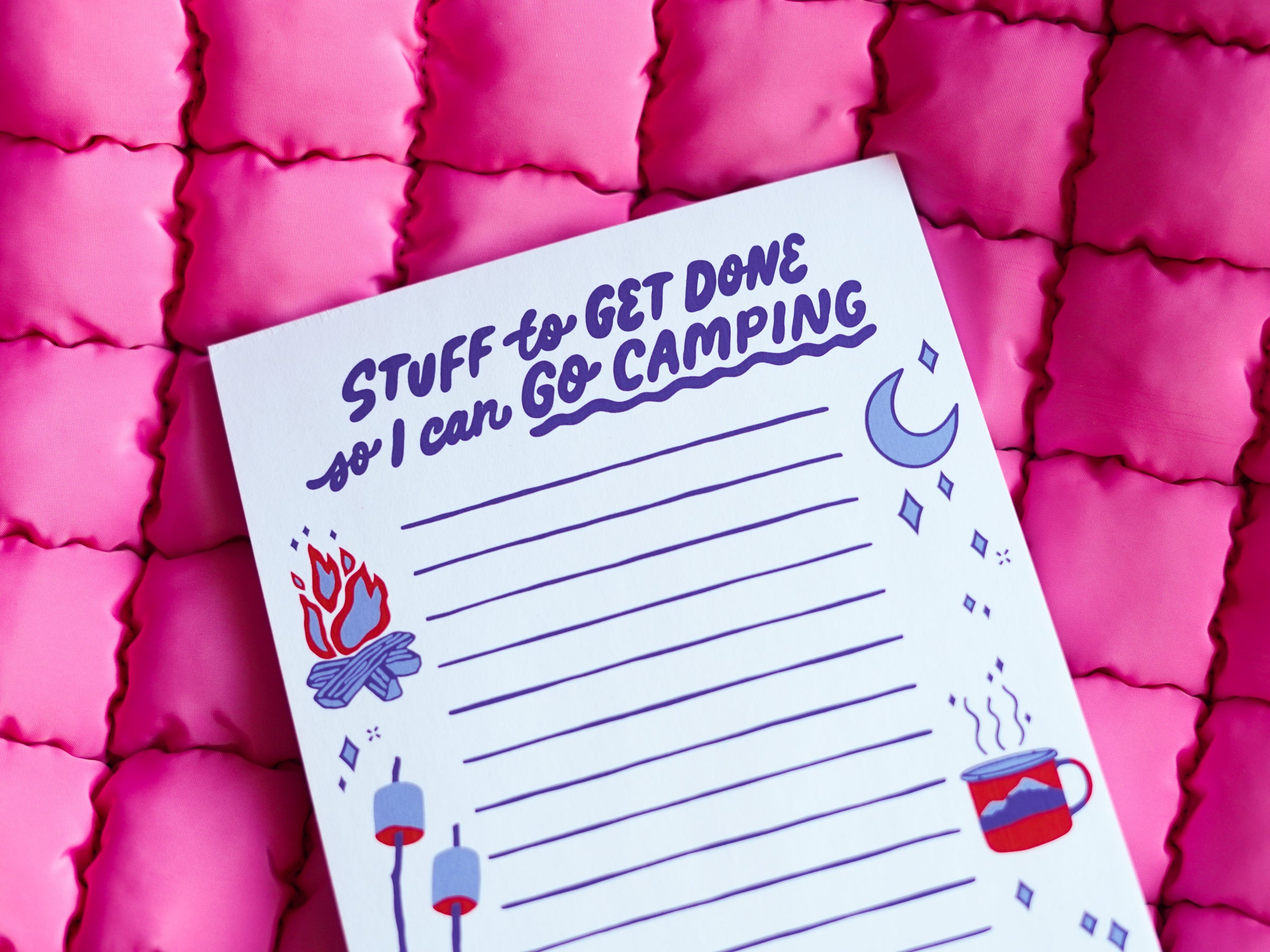 Camping Notepad