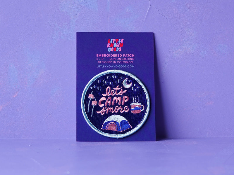 Letâs Camp Sâmore Embroidered Patch