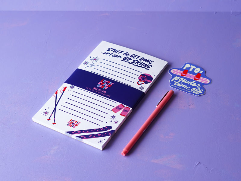 Skiing Notepad