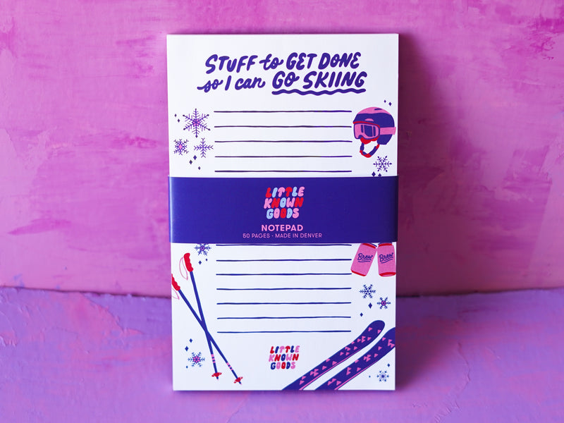 Skiing Notepad