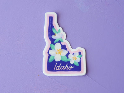 Idaho State Flower Syringia Sticker
