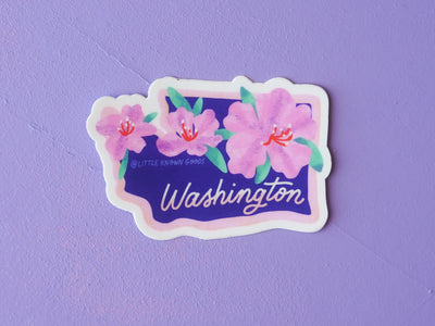 Washington State Flower Coast Rhododendron Sticker