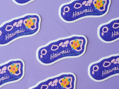 Hawaii State Flower Hibiscus Sticker