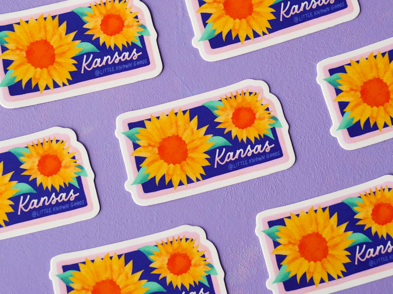 Kansas State Flower Sunflower Sticker
