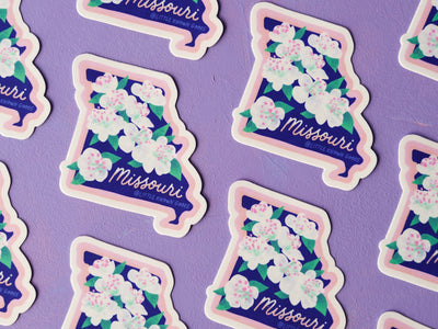 Missouri State Flower Hawthorn Sticker
