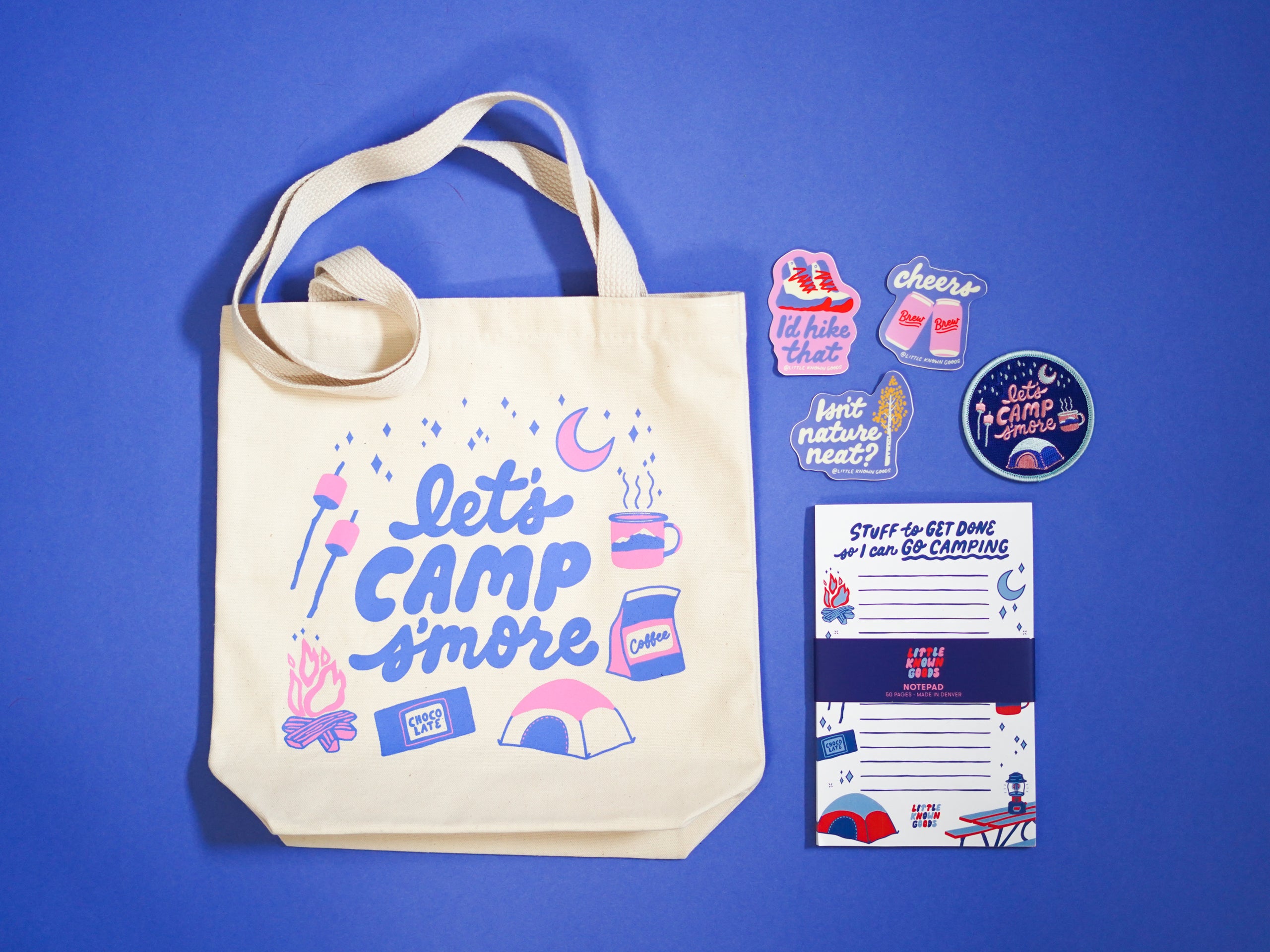 Camp tote gift bundle