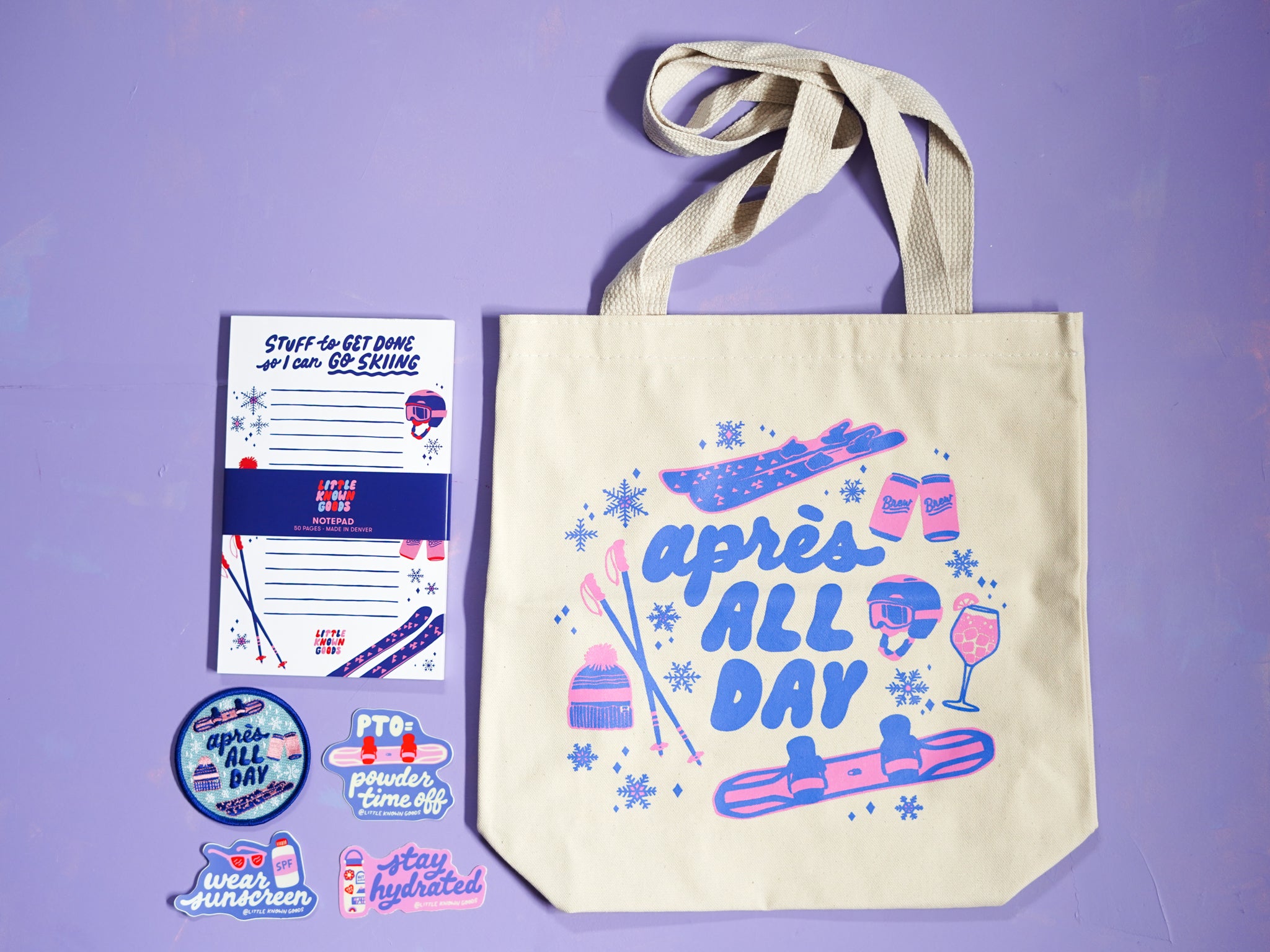 Ski tote gift bundle