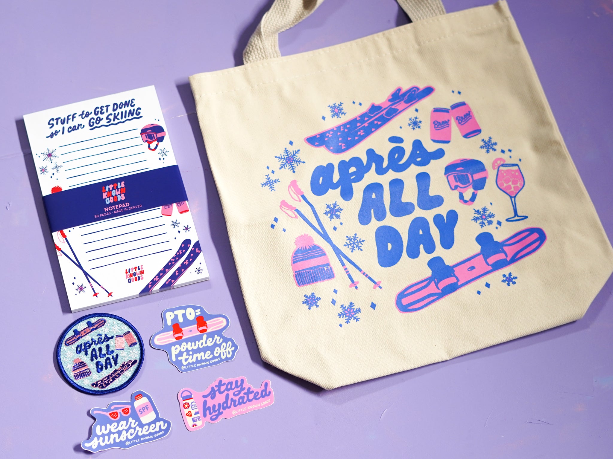 Ski tote gift bundle