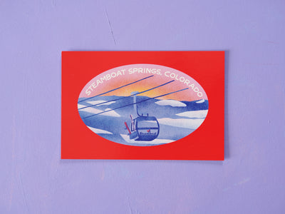 Steamboat Springs Colorado Postcard