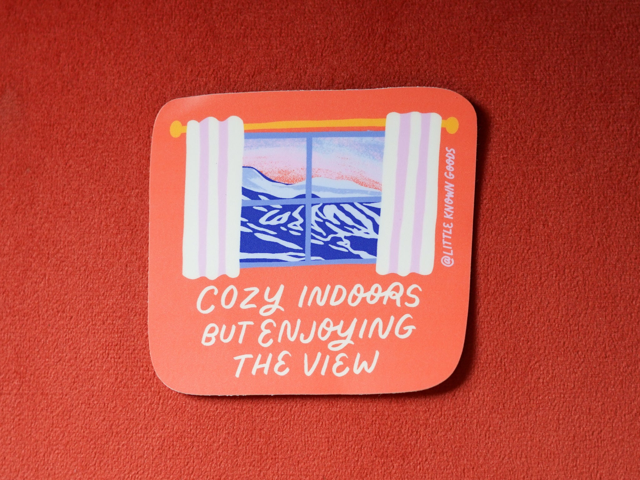 Cozy Indoors Sticker