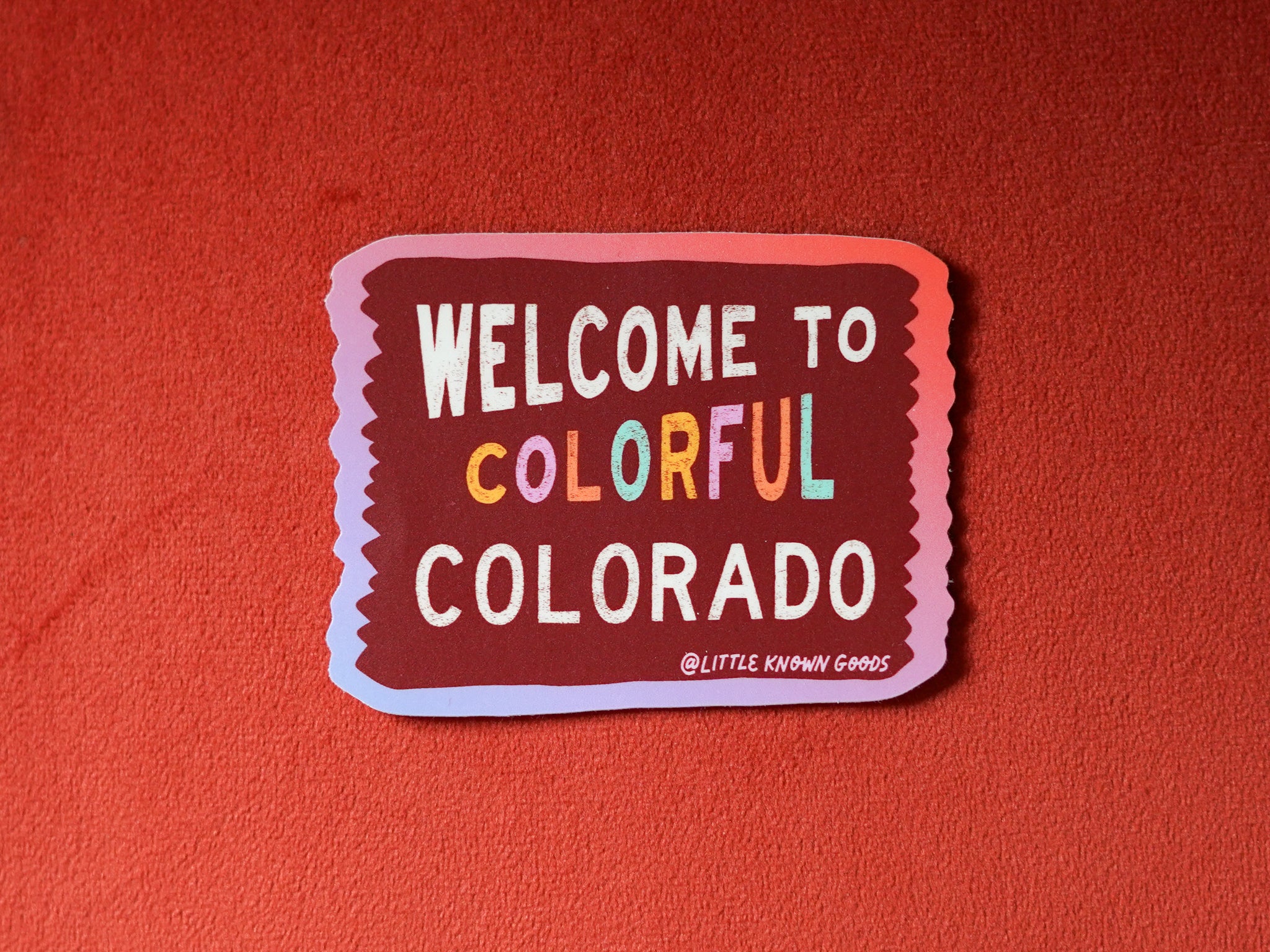 Colorful Colorado Sticker