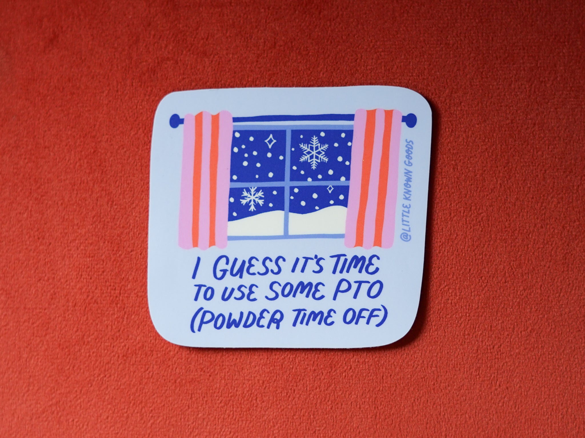 Powder Day Cozy Sticker