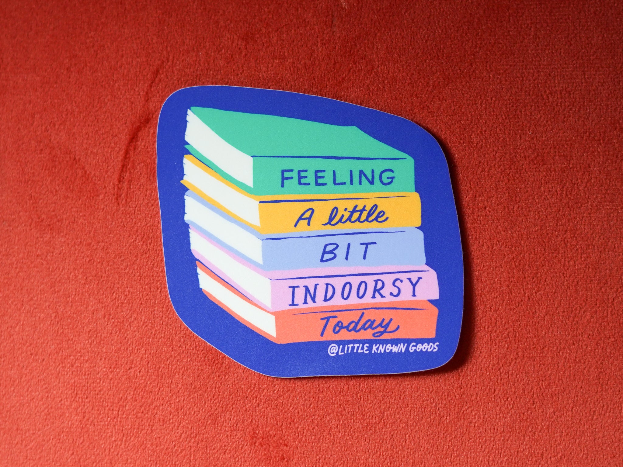 Indoorsy Stack of Books Cozy Sticker