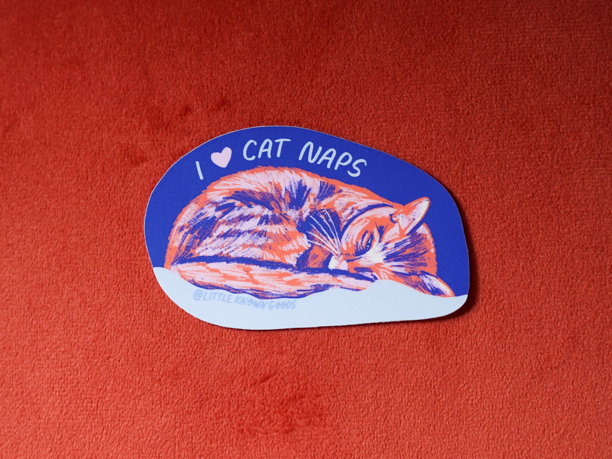 Cat Naps Cozy Sticker
