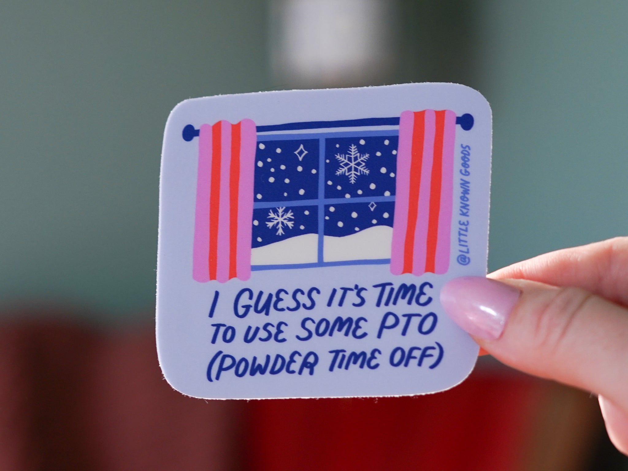 Powder Day Cozy Sticker