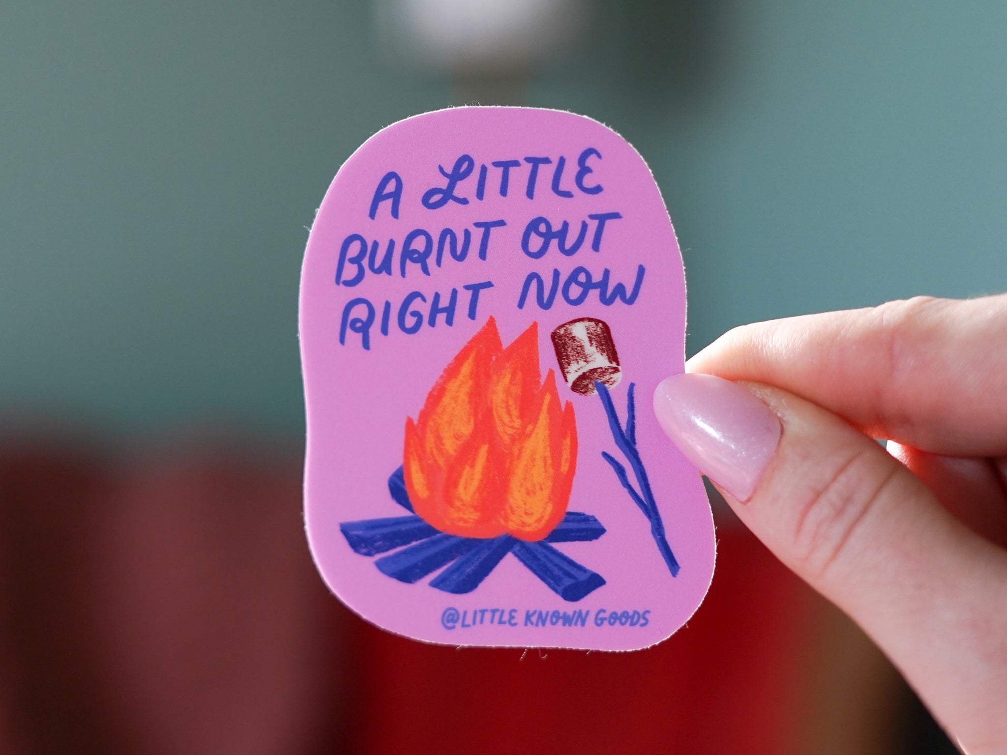 Burnt Out Campfire Cozy Sticker