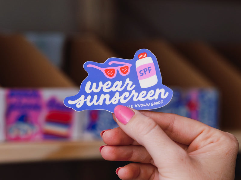 Wear Sunscreen Sticker