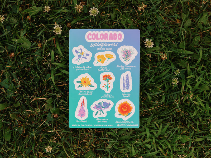 Colorado Wildflowers Sticker Sheet