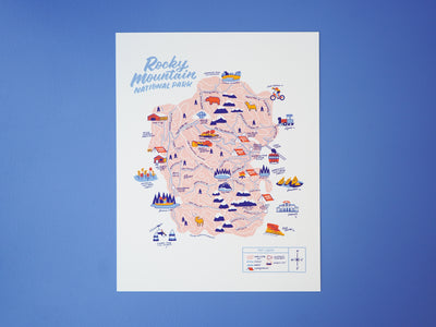 Rocky Mountain Nat’l Park Map - 11x14"