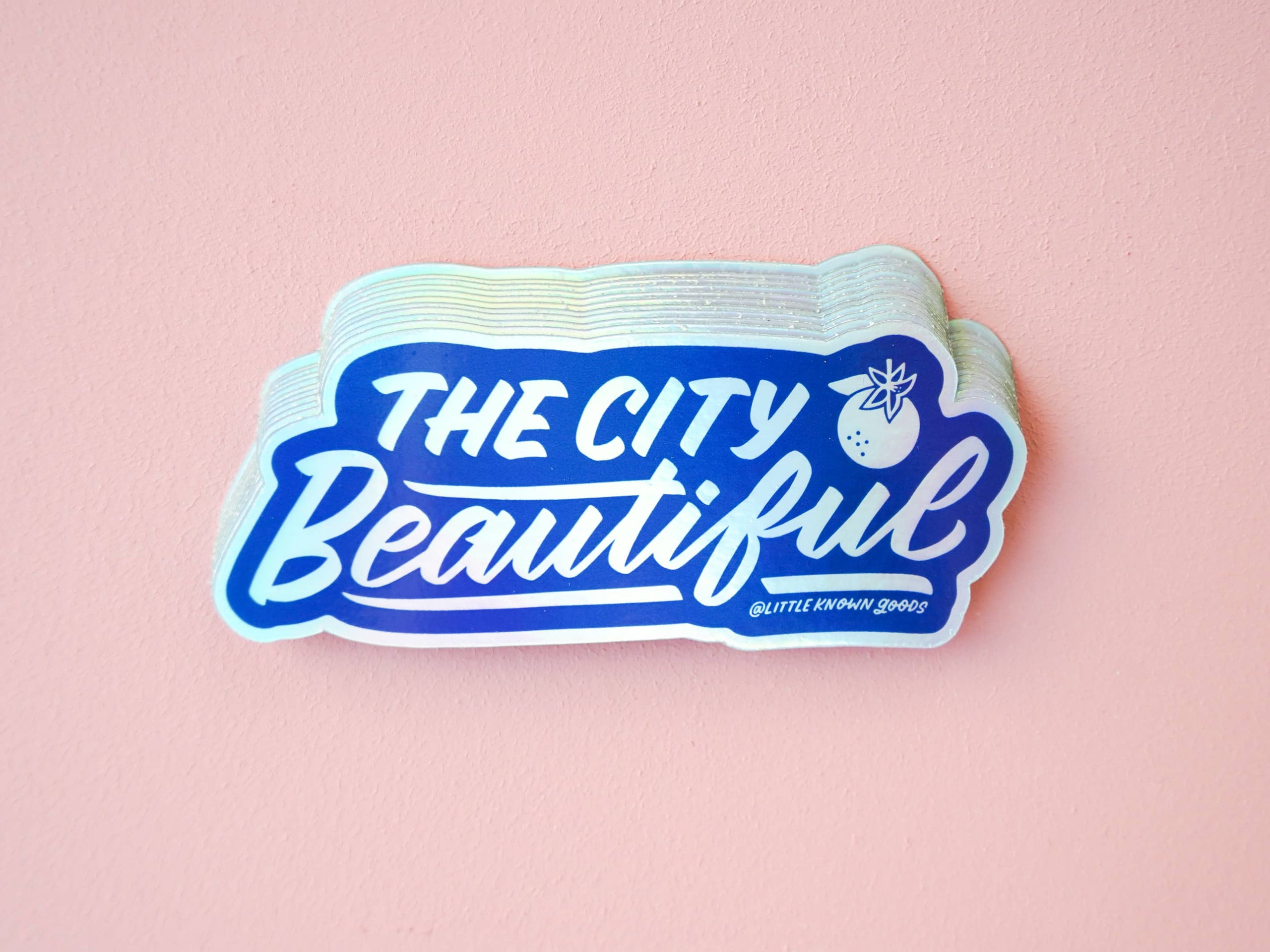 Wholesale — City Beautiful Holographic Sticker