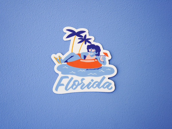 Florida Float Sticker