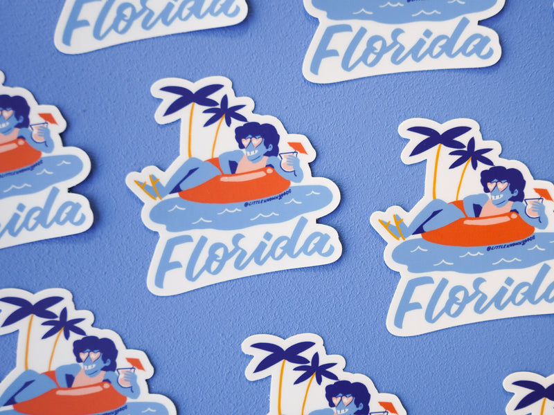 Florida Float Sticker