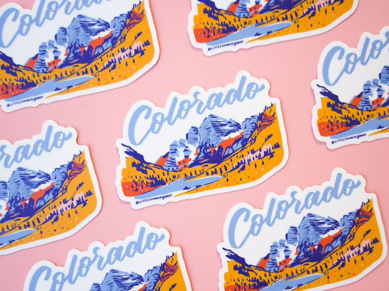 Colorado Maroon Bells Sticker