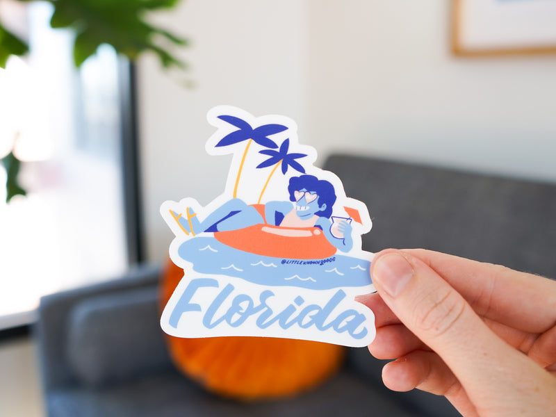 Florida Float Sticker