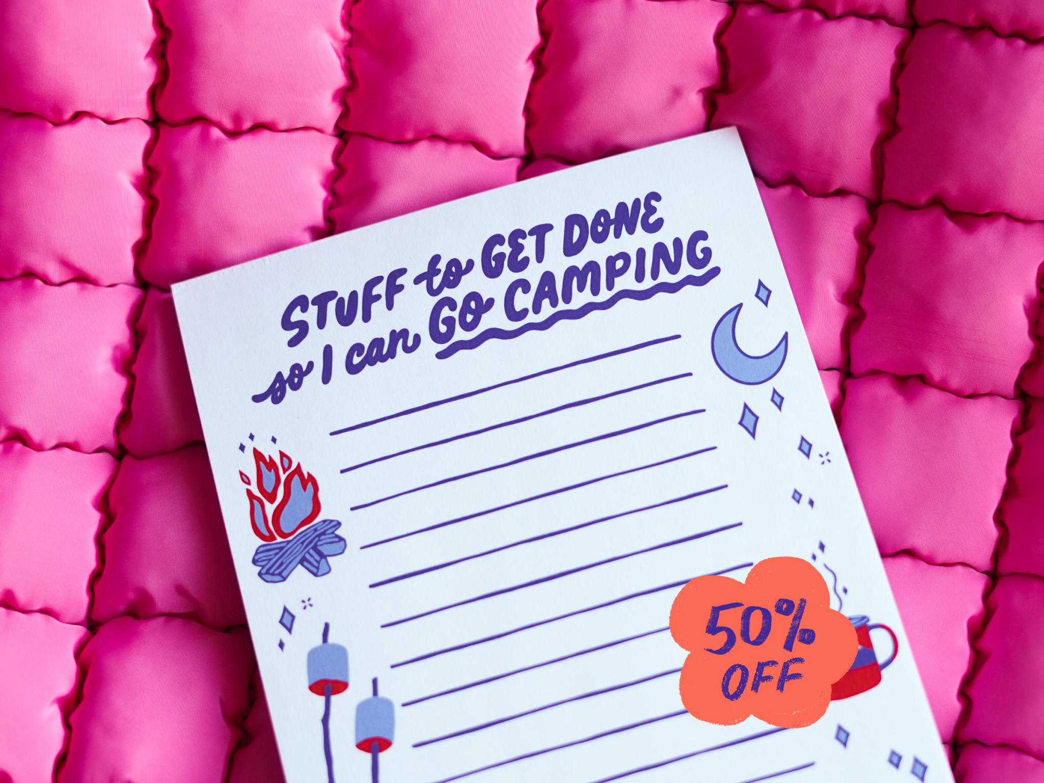 Camping Notepad