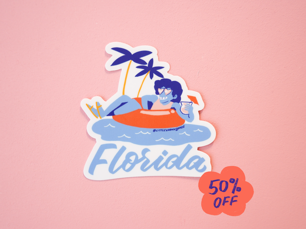 Florida Float Sticker