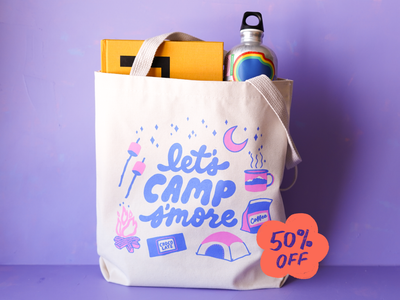 Let’s Camp S’more Tote Bag