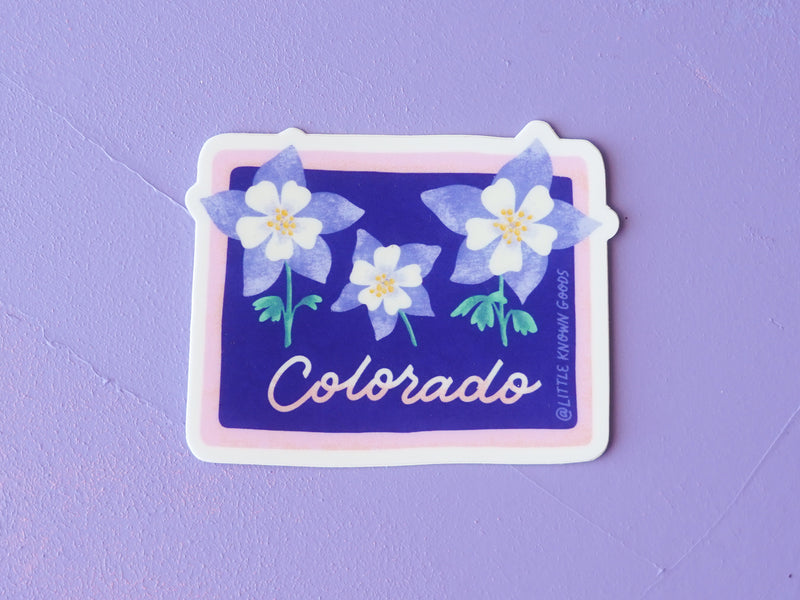 Colorado State Flower Columbine Sticker