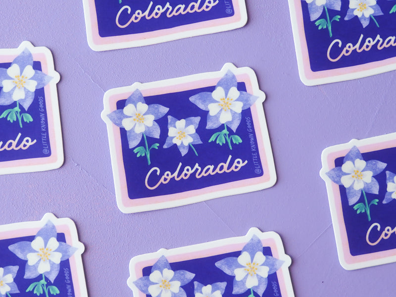 Colorado State Flower Columbine Sticker