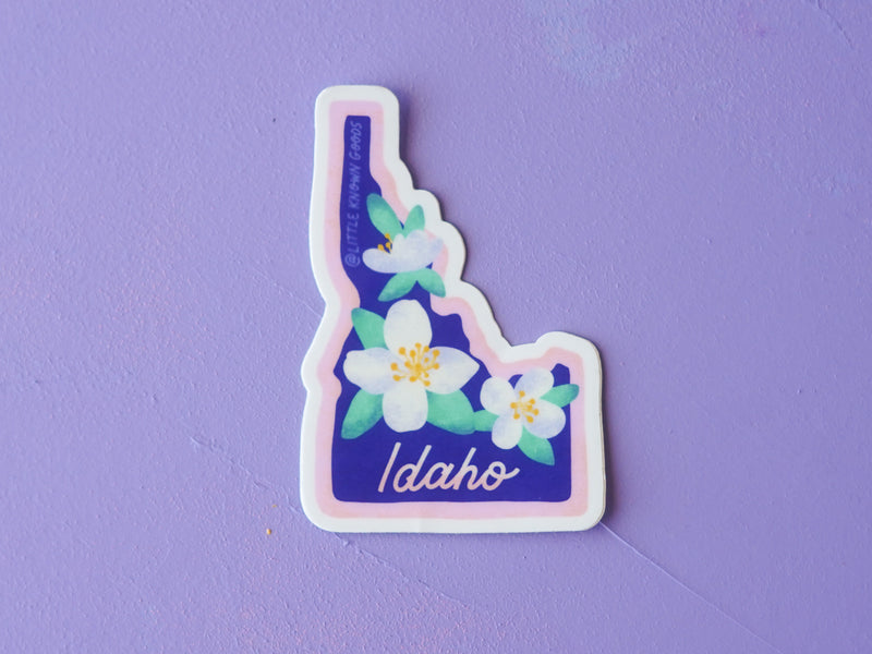 Idaho State Flower Syringia Sticker