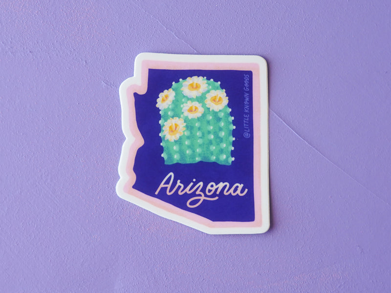 Arizona State Flower Saguaro Cactus Blossom Sticker