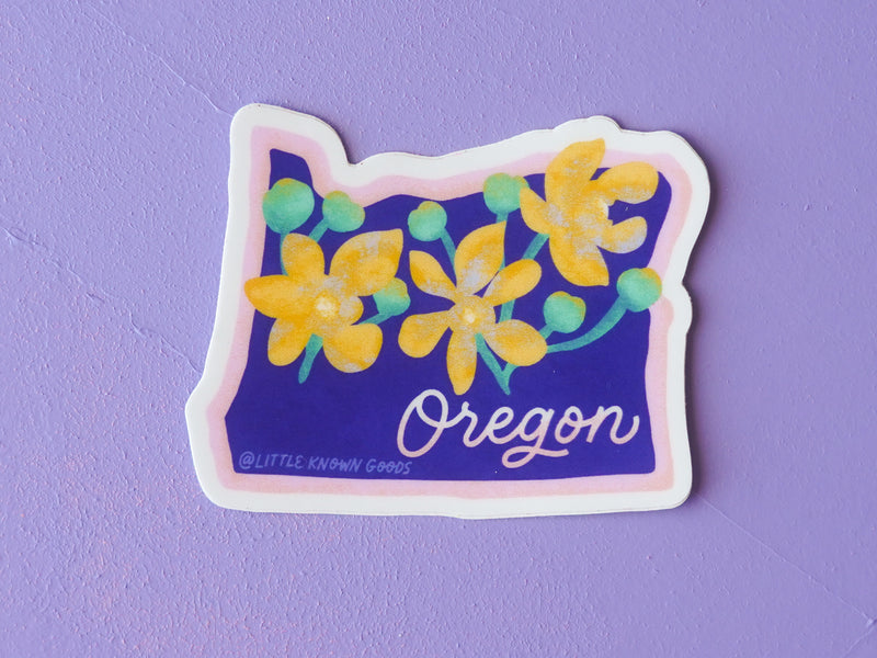 Oregon State Flower Oregon Grape Sticker