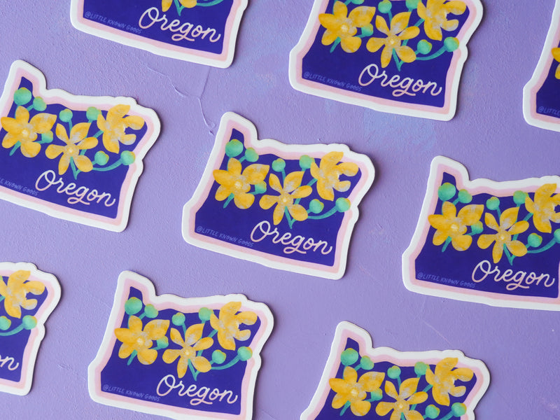 Oregon State Flower Oregon Grape Sticker