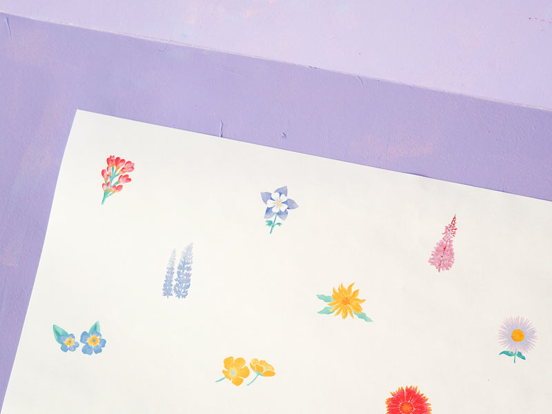 Western Wildflowers Gift Wrap