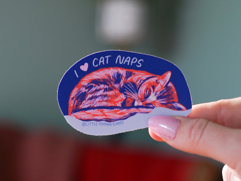 Cat Naps Cozy Sticker